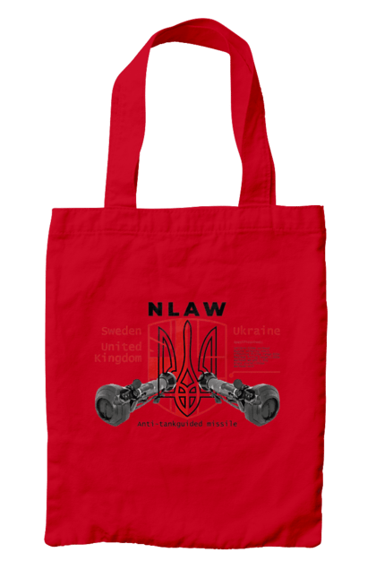 Сумка з принтом "NLAW". Caesar, himars, nlaw, patriot, weapon, zaluzhny. 2070702