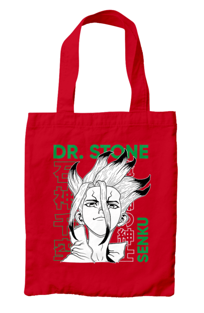 Сумка з принтом "Dr. Stone Сенку". Dr. stone, ishigami, senku, senku ishigami, аніме, доктор стоун, ісіґамі, ісіґамі сенку, манга, сенку. 2070702