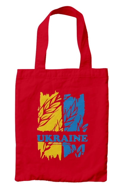 Сумка з принтом "Україна колоски пшениці". Колоски пшениці, символ україни, україна, україна колоски пшениці, українська символіка. 2070702