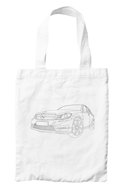 Сумка с принтом Авто мерседес. Авто, машина, мерседес. 2070702