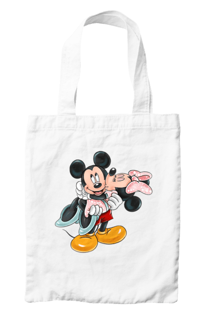 Сумка с принтом Микки Маус и Минни Маус. Mickey mouse, minnie mouse, дисней, микки, микки маус, минни маус, мультфильм. 2070702