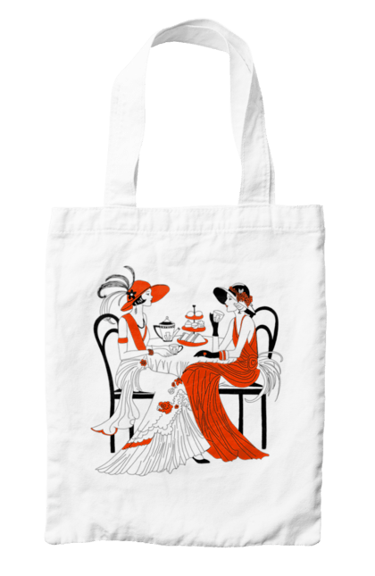 Сумка з принтом "Дами В Червоному". Дами, посиденьки, чаювання. 2070702