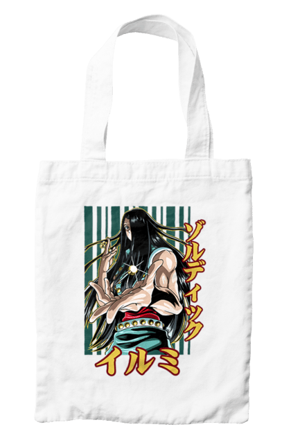 Bag with prints Hunter × Hunter Illumi Zoldyck. Anime, hunter, hunter × hunter, hunter hunter, illumi, illumi zoldyck, manga, zoldyck. 2070702