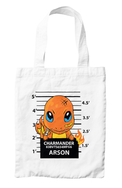 Сумка з принтом "Покемон Чармандер". Charmander, nintendo, pokemon, pokémon go, аніме, ігри, покемон, чармандер. 2070702