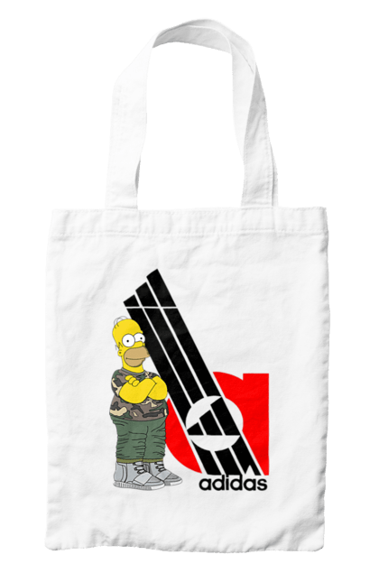 Bag with prints Adidas Homer. Adidas, animated series, homer, simpson, tv series. 2070702