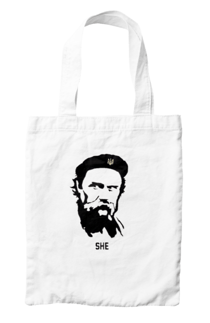 Сумка з принтом "Шевченко". Берет, кобзарь, тарас, украина, шевченко. 2070702