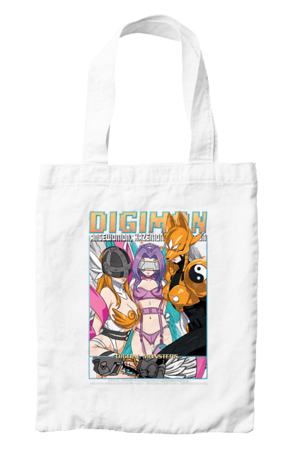 Сумка з принтом "Digimon". Bandai, digimon, digital monsters, віртуальні вихованці, медіафраншиза. 2070702