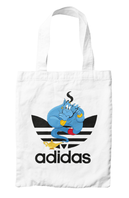 Сумка с принтом Adidas Джинни. Adidas, aladdin, genie, адидас, аладдин, джинни, мультфильм, персонаж. 2070702