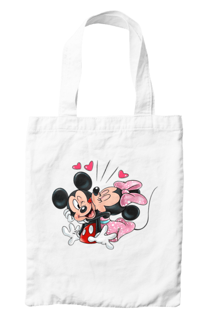 Сумка з принтом "Міккі Маус та Мінні Маус". Mickey mouse, minnie mouse, дісней, міккі, міккі маус, мінні маус, мультфільм. 2070702