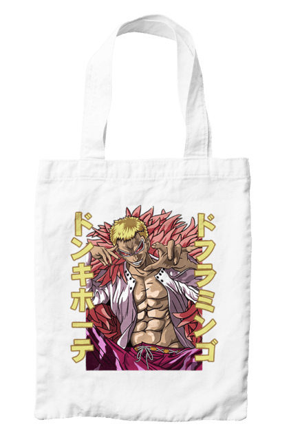 Сумка з принтом "Ван Піс Донкіхот Дофламінго". Donquixote doflamingo, heavenly yaksha, one piece, аніме, ван пис, ван піс, манга, небесний якша. 2070702