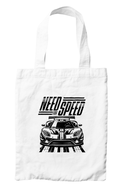 Сумка з принтом "Жага швидкості". Відео ігри, гонки, ігри, комп ютерні ігри, машини, симулятори, швидкість. 2070702
