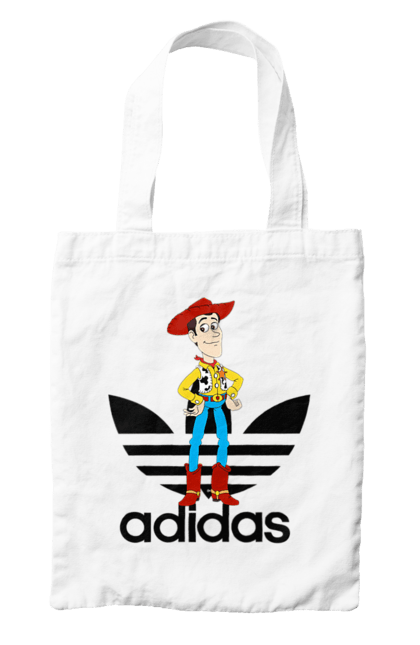 Сумка с принтом Adidas Вуди. Adidas, toy story, woody, адидас, вуди, история игрушек, мультфильм. 2070702