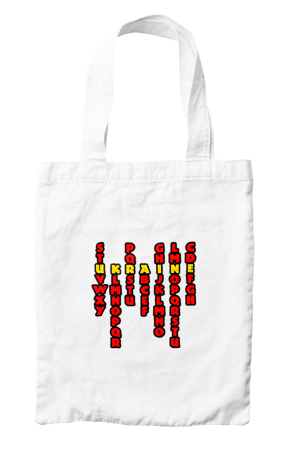 Сумка з принтом "Україна". Абетка, авторський принт, латиниця, літери, напис, текст, україна. 2070702