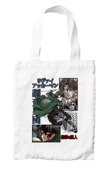 Bag with prints Attack on Titan Levi. Ackerman, anime, attack on titan, levi, manga, shingeki no kyojin, survey corps. 2070702