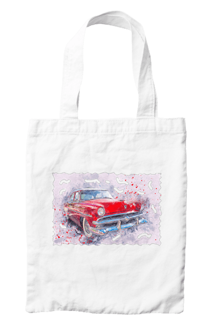 Bag with prints Car gas. Car, car gas, gas, road, victory, wheel. 2070702