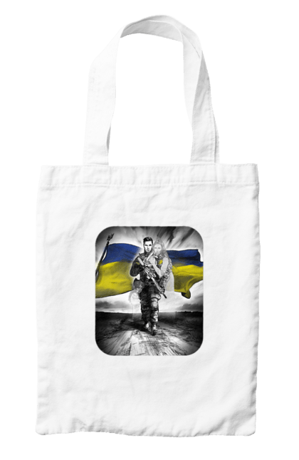 Сумка з принтом "Захисник України". Дівчина, захисник, прапор, прапор україни, символіка, сиьволіка, україна. 2070702