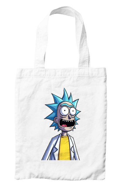 Сумка з принтом "Рік та Морті". Rick and morty, мультфільм, наукова фантастика, пригоди, рік, рік і морті, трагікомедія, чорний гумор. 2070702