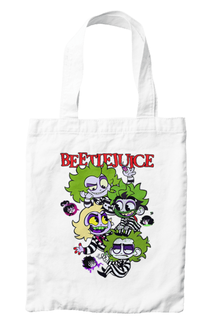 Bag with prints Beetlejuice. Beetlejuice, comedy, ghost, ghost, horror, movie, tim burton, warner bros. 2070702