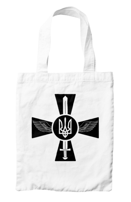 Сумка з принтом "Україна герб". Герб, крила, меч, україна. 2070702