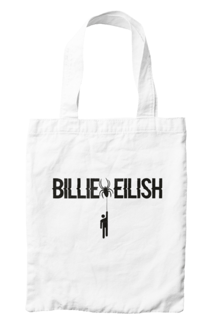 Сумка з принтом "Біллі Айліш". Біллі айліш, логотип біллі айліш, принт біллі айліш, співачка біллі айліш. 2070702
