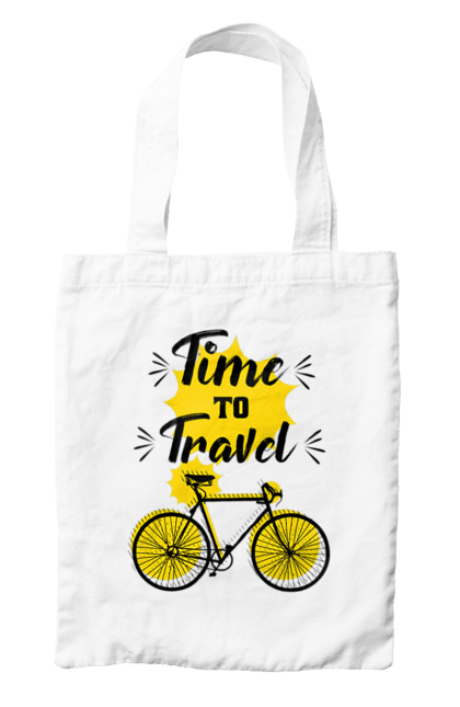 Сумка з принтом "Час Подорожей, Велосипед". Велосипед, подорожувати, час. 2070702