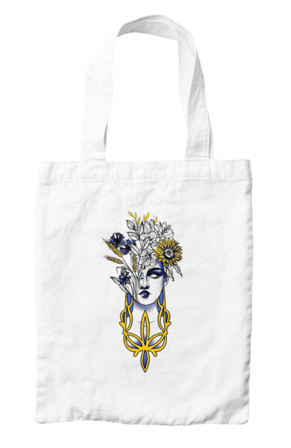 Сумка з принтом "Українка". Жінка, соняшник, українка. 2070702