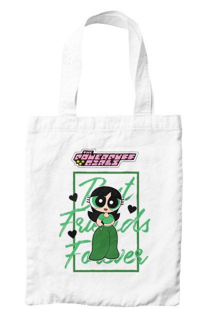 Bag with prints Powerpuff Girls Buttercup. Animated series, buttercup, cartoon network, cool girls, powerpuff girls. 2070702