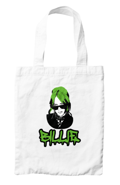 Сумка з принтом "Billie Eilish". Активістка, біллі айліш, мизукант, права, співачка, тварини. 2070702