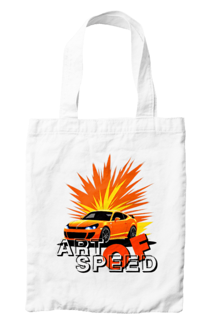 Сумка с принтом Искусство скорости. Авто, автолюбитель, водитель, машина, скорость. 2070702
