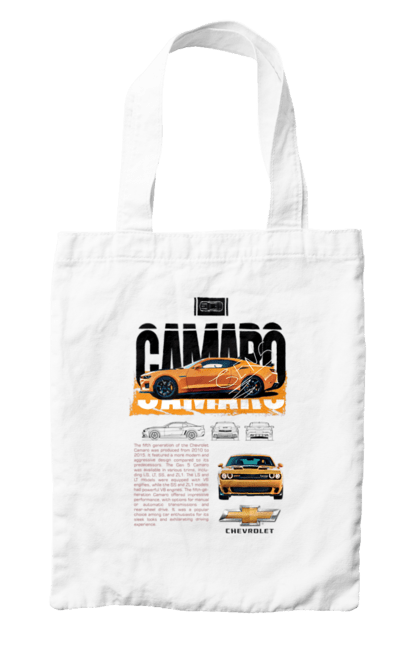 Сумка з принтом "Chevrolet Camaro". Camaro, chevrolet, chevrolet camaro, авто, автомобіль, камаро, шевроле, шевроле камаро. 2070702