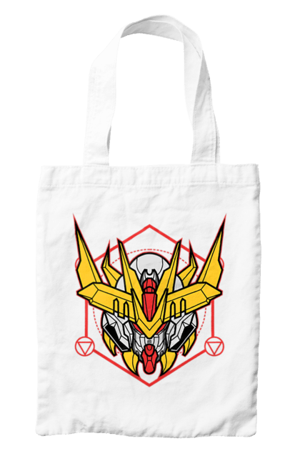 Bag with prints Gundam Barbatos Lupus Rex. Anime, asw g 08, barbatos lupus rex, game, gundam, manga, robot, video game, war. 2070702