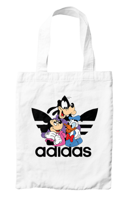 Сумка з принтом "Adidas Міккі Маус". Adidas, mickey mouse, адідас, дісней, міккі, міккі маус, мультфільм. 2070702