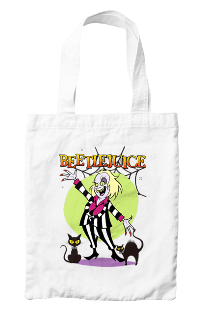 Сумка з принтом "Бітлджюс". Beetlejuice, ghost, tim burton, warner bros, бітлджюс, жах, комедія, привид, тім бертон, фільм. 2070702