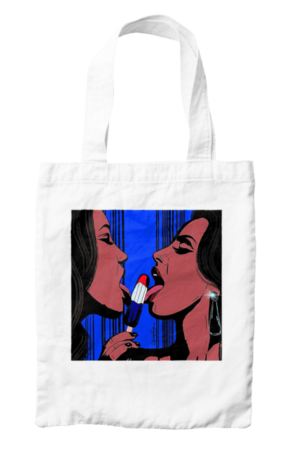 Сумка з принтом "Дівчата Лижуть Морозиво". Лізатт, смоктати. 2070702