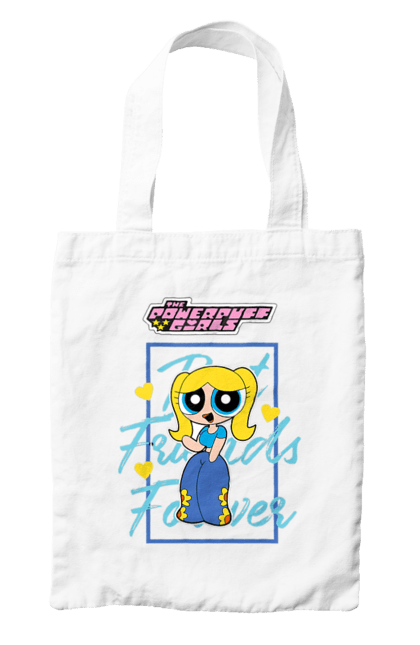 Bag with prints Powerpuff Girls Bubbles. Animated series, bubbles, cartoon network, cool girls, powerpuff girls. 2070702