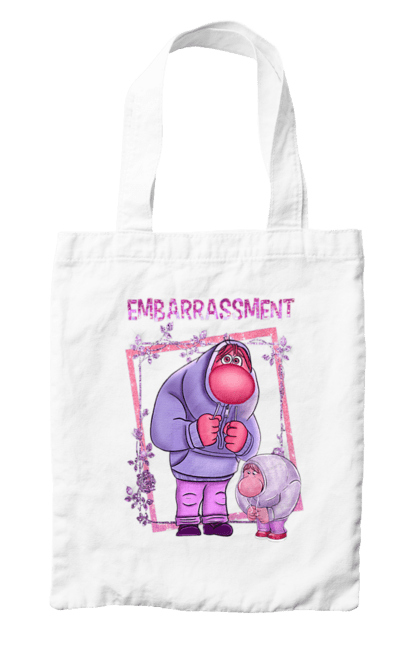 Bag with prints Inside Out Embarrassment. Cartoon, embarrassment, emotions, inside out, pixar. 2070702