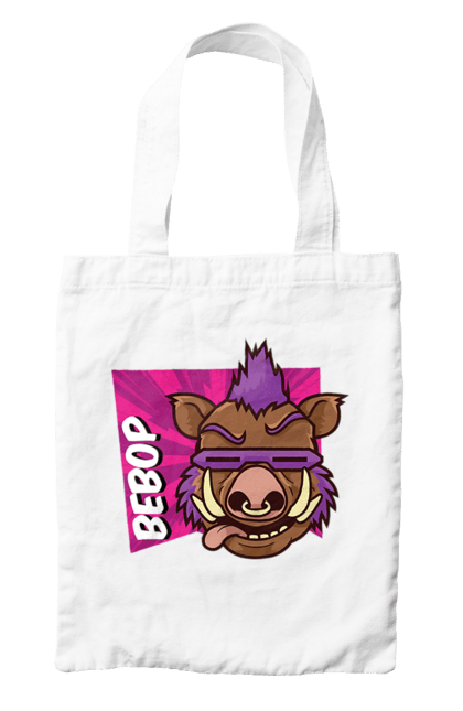 Bag with prints Teenage Mutant Ninja Turtles Bebop. Animated series, bebop, comic, ninja, ninja turtles, villain. 2070702