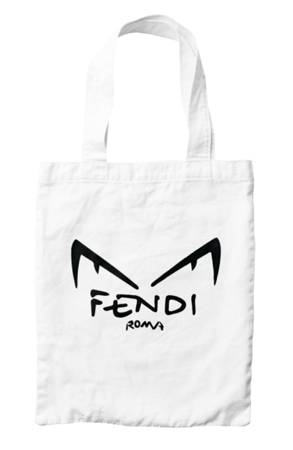 Сумка с принтом Fendi. Fendi, lvmh, бренд, дом моды, италия, люкс, мода, одежда, сумка, фенди. 2070702