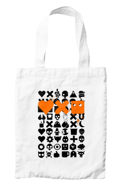 Сумка з принтом "Роботизація". Robot, життя роботів, код, код машин, кохання машин, любов роботів, роботи та кохання, роботи у житті, роботизоване кохання. 2070702