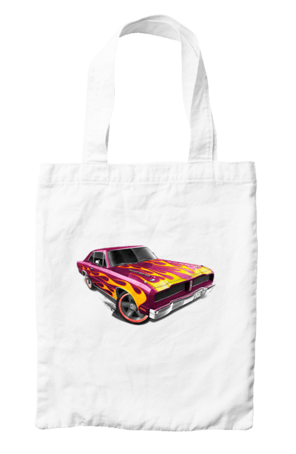 Сумка з принтом "Машина вогонь". Їзда, машина, швидкість. 2070702