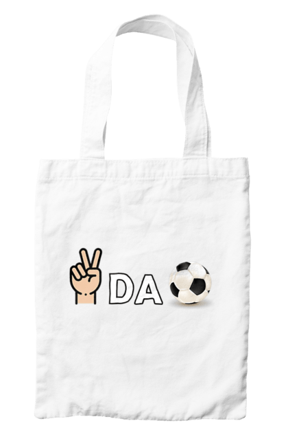 Сумка з принтом "Ребус піс да бол". Гумор, мем, писдабол, прикольна, ребус, смішна. 2070702