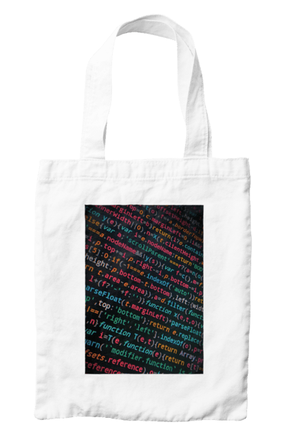 Сумка з принтом "Код". Angular, c, css, html, it, javascript, jquery, php, python, react, svelt, vue, айтишник, айті, гумор, код, кодувати, прогер, програміст, програмісти, ти ж, ти ж програміст, тиж програміст. 2070702