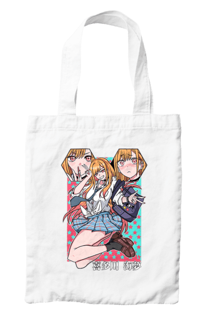 Bag with prints My Dress Up Darling. Anime, gyaru, manga, marin kitagawa, marine, my dress-up darling, porcelain doll. 2070702