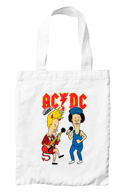 Bag with prints AC/DC. Ac dc, acd, blues rock, group, hard rock, music, rock n roll. 2070702