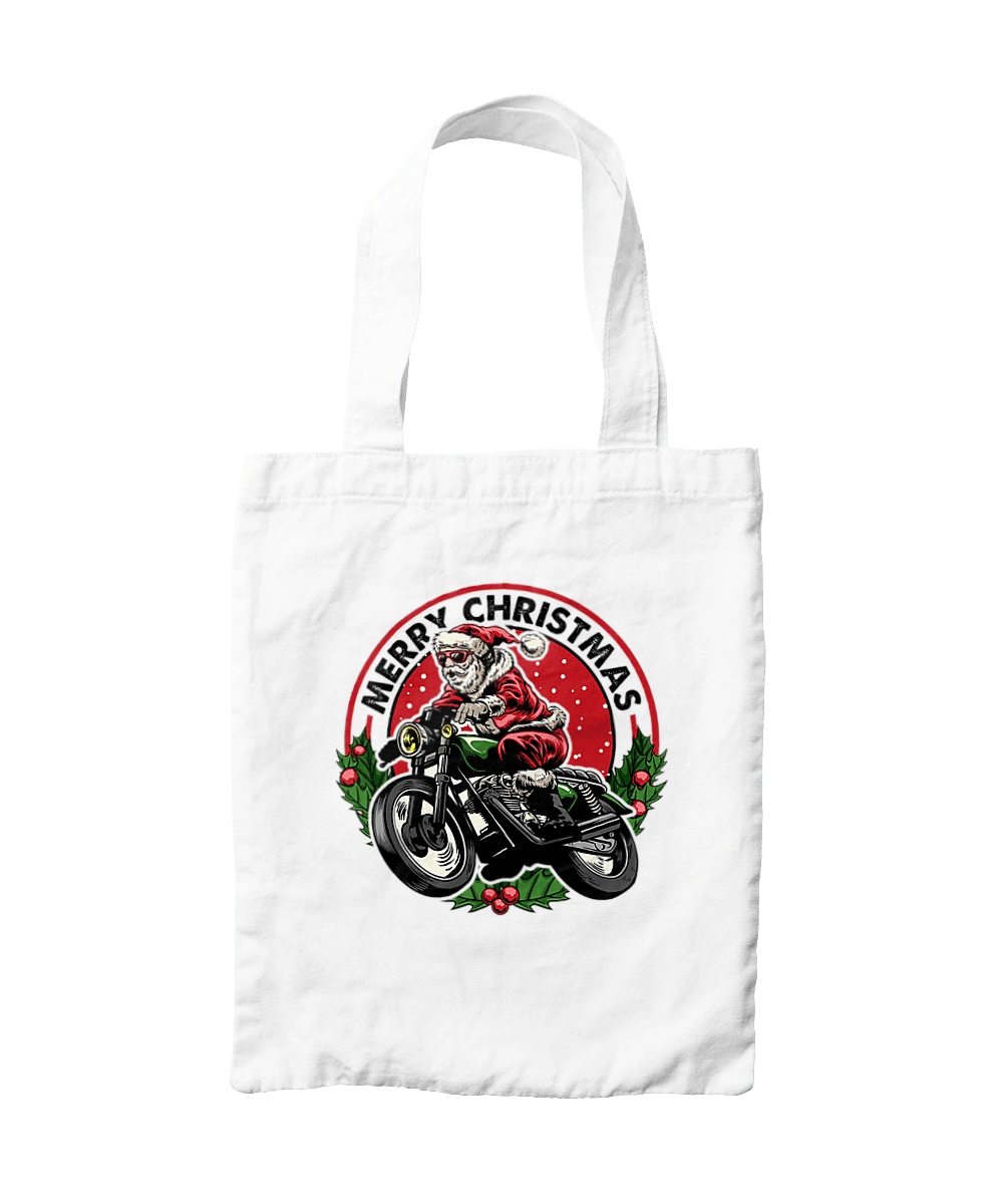 Счастливого рождества, дед мороз на мотоцикле