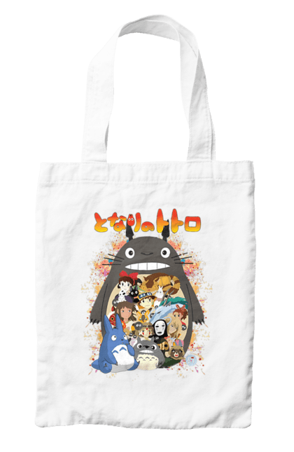 Bag with prints Totoro. Adventures, anime, comedy drama, fantasy, film, my neighbor totoro, tv series. 2070702