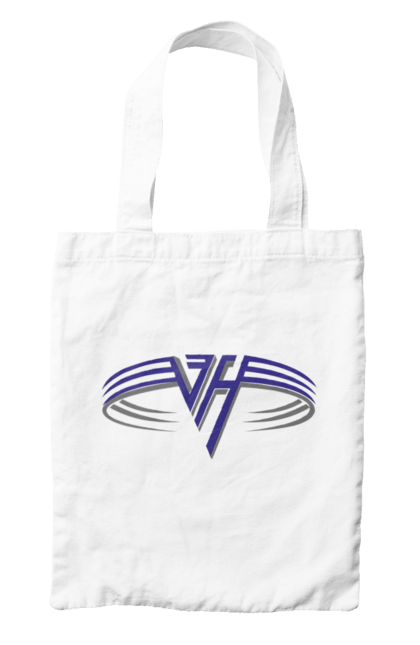 Bag with prints Van Halen. Glam metal, group, hard rock, heavy metal, metal, music, pop rock, rock, van halen. 2070702