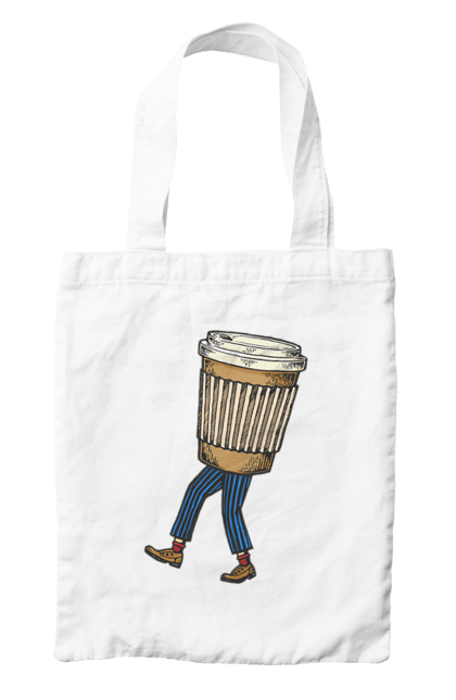 Сумка з принтом "Людина Кава". Кава. 2070702