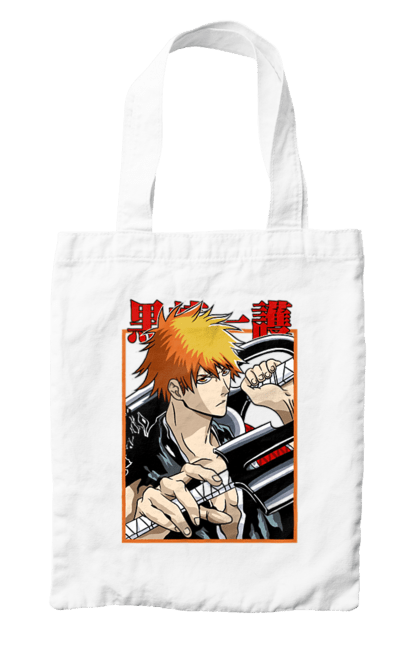 Сумка с принтом Блич Ичиго Куросаки. Anime, bleach, ichigo kurosaki, manga, аниме, блич, ичиго, ичиго куросаки, манга. 2070702