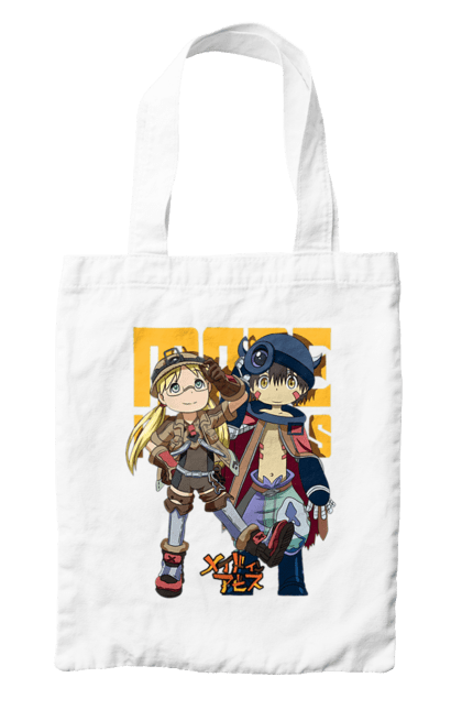 Сумка з принтом "Зроблено в Безодні". Made in abyss, reg, riko, безодня, зроблено в безодні, манга, рега, ріко, робот, створений у безодні. 2070702